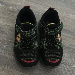 Sketchers boy toodler light up Dino Velcro sneakers